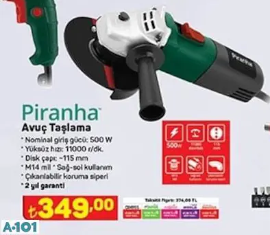 PİRANHA AVUÇ TAŞLAMA PİRANHA AVUÇ TAŞLAMA